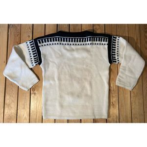 CALDWELL Women’s Square Neck Wool Knit Sweater L